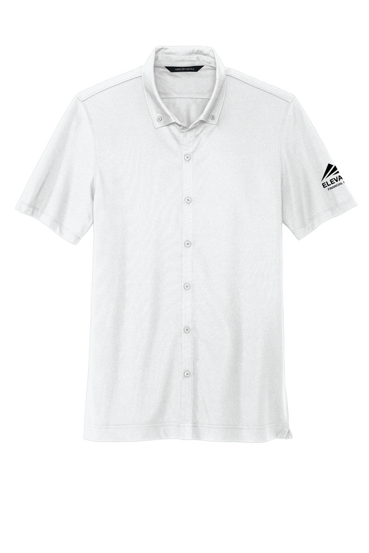Mercer+Mettle® Stretch Pique Full-Button Polo